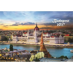 Falinaptár 2027 REAL 460x320mm Budapest spirálos 6091