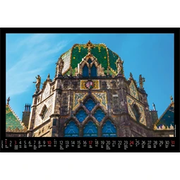 Falinaptár 2027 REAL 460x320mm Budapest spirálos 6091