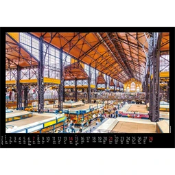 Falinaptár 2027 REAL 460x320mm Budapest spirálos 6091