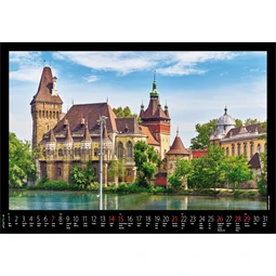 Falinaptár 2027 REAL 460x320mm Budapest spirálos 6091