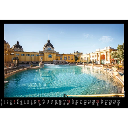 Falinaptár 2027 REAL 460x320mm Budapest spirálos 6091