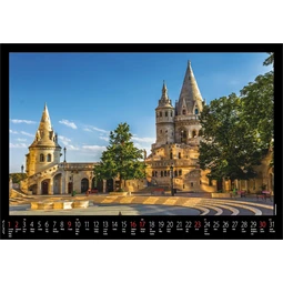 Falinaptár 2027 REAL 460x320mm Budapest spirálos 6091