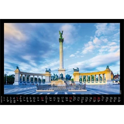 Falinaptár 2027 REAL 460x320mm Budapest spirálos 6091