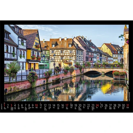 Falinaptár 2027 REAL 460x320mm Európa spirálos 6091