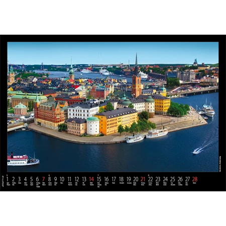 Falinaptár 2027 REAL 460x320mm Európa spirálos 6091