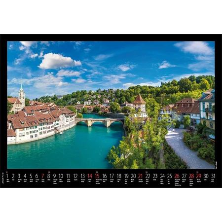 Falinaptár 2027 REAL 460x320mm Európa spirálos 6091