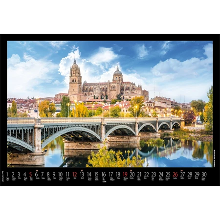 Falinaptár 2027 REAL 460x320mm Európa spirálos 6091