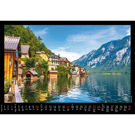 Falinaptár 2027 REAL 460x320mm Európa spirálos 6091
