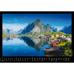 Falinaptár 2027 REAL 460x320mm Európa spirálos 6091