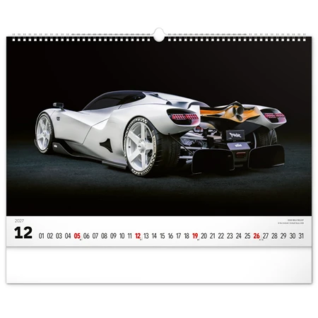 Falinaptár 2027 REAL 480 x 330mm Cars