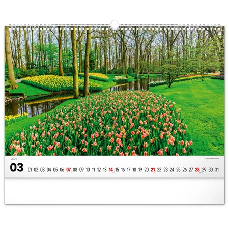 Falinaptár 2027 REAL 480 x 330mm Gardens