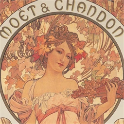 Falinaptár 2027 REAL lemez 300 x 600mm Alphonse Mucha