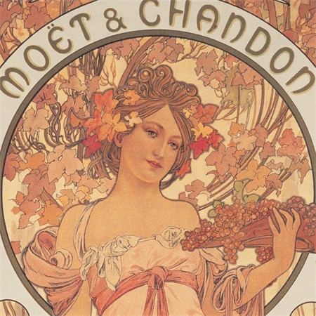 Falinaptár 2027 REAL lemez 300 x 600mm Alphonse Mucha