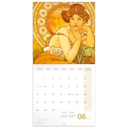 Falinaptár 2027 REAL lemez 300 x 600mm Alphonse Mucha