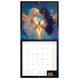 Falinaptár 2027 REAL lemez 300 x 600mm Anime Zodiac