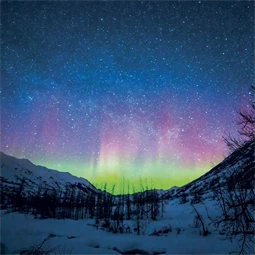 Falinaptár 2027 REAL lemez 300 x 600mm Aurora Borealis