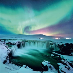 Falinaptár 2027 REAL lemez 300 x 600mm Aurora Borealis