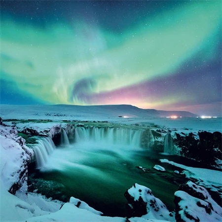 Falinaptár 2027 REAL lemez 300 x 600mm Aurora Borealis