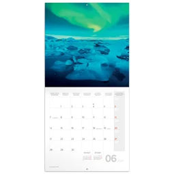 Falinaptár 2027 REAL lemez 300 x 600mm Aurora Borealis
