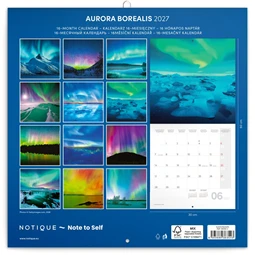 Falinaptár 2027 REAL lemez 300 x 600mm Aurora Borealis