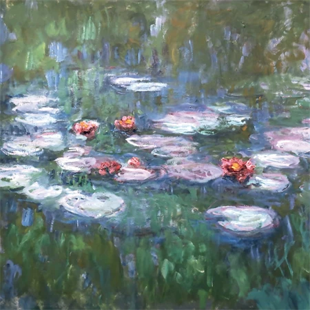 Falinaptár 2027 REAL lemez 300 x 600mm Claude Monet