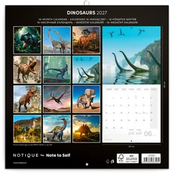 Falinaptár 2027 REAL lemez 300 x 600mm Dinosaurs
