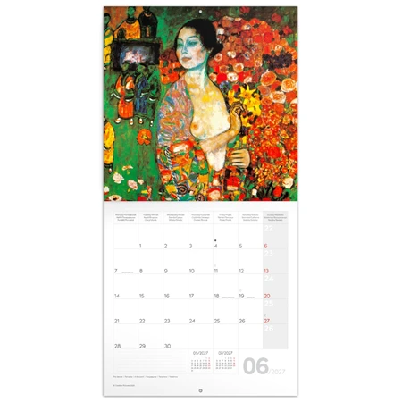 Falinaptár 2027 REAL lemez 300 x 600mm Gustav Klimt