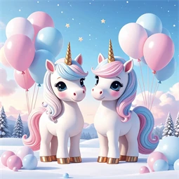 Falinaptár 2027 REAL lemez 300 x 600mm Happy Unicorns