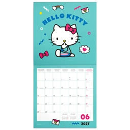 Falinaptár 2027 REAL lemez 300 x 600mm Hello Kitty