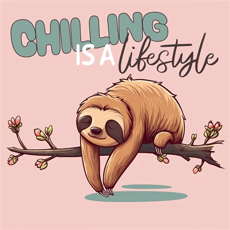 Falinaptár 2027 REAL lemez 300 x 600mm Lazy Sloths