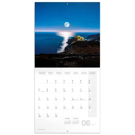 Falinaptár 2027 REAL lemez 300 x 600mm Moon