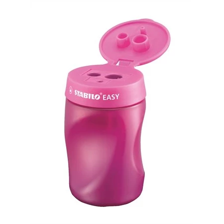 Hegyező 3 lyukú STABILO Easy jobbkezes, pink