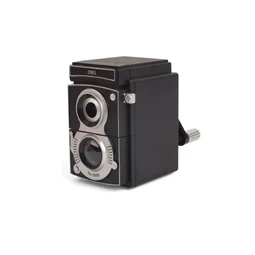 Hegyező asztali retro fényképezőgép forma