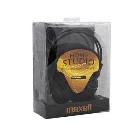 Fejhallgató, vezetékes, MAXELL Home Studio, fekete