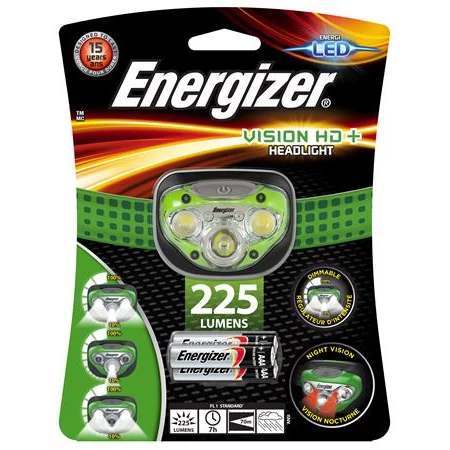 Fejlámpa, 3 LED, 3xAAA, ENERGIZER Headlight Vision HD Plus