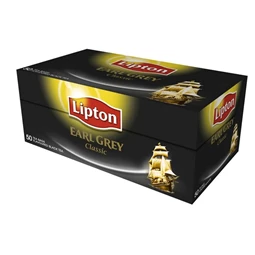 Fekete tea, LIPTON Earl grey 50x1,5 g,
