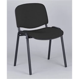 Felicia tárgyalószék, fekete kárpit, fekete fémváz