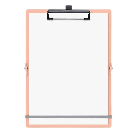 Felírótábla A/4-A/5 SAX barack A5 méretre csukható és A4 méretre nyitható, tolltartó, rugalmas rögzítőpánttal