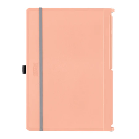 Felírótábla A/4-A/5 SAX barack A5 méretre csukható és A4 méretre nyitható, tolltartó, rugalmas rögzítőpánttal