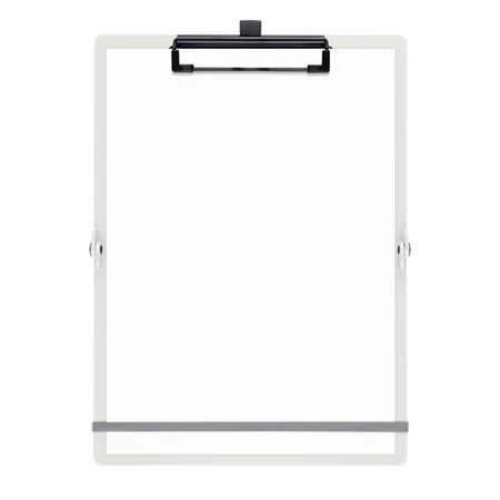 Felírótábla A/4-A/5 SAX fehér A5 méretre csukható és A4 méretre nyitható, tolltartó, rugalmas rögzítőpánttal