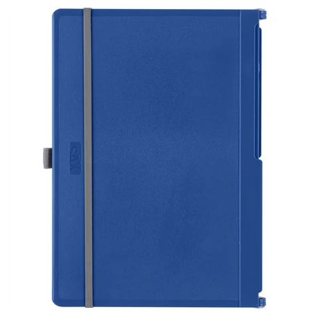 Felírótábla A/4-A/5 SAX kék A5 méretre csukható és A4 méretre nyitható, tolltartó, rugalmas rögzítőpánttal