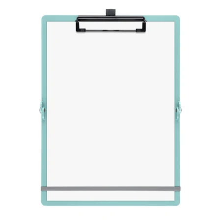 Felírótábla A/4-A/5 SAX mentazöld A5 méretre csukható és A4 méretre nyitható, tolltartó, rugalmas rögzítőpánttal