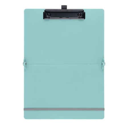 Felírótábla A/4-A/5 SAX mentazöld A5 méretre csukható és A4 méretre nyitható, tolltartó, rugalmas rögzítőpánttal