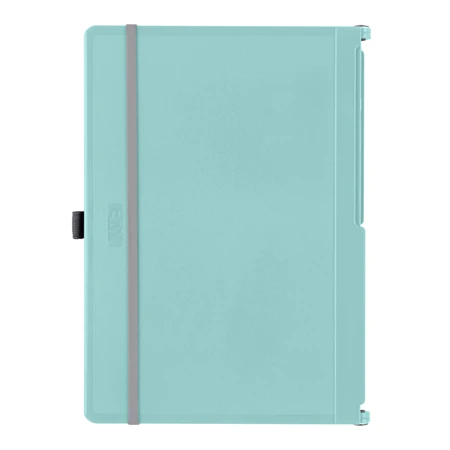 Felírótábla A/4-A/5 SAX mentazöld A5 méretre csukható és A4 méretre nyitható, tolltartó, rugalmas rögzítőpánttal