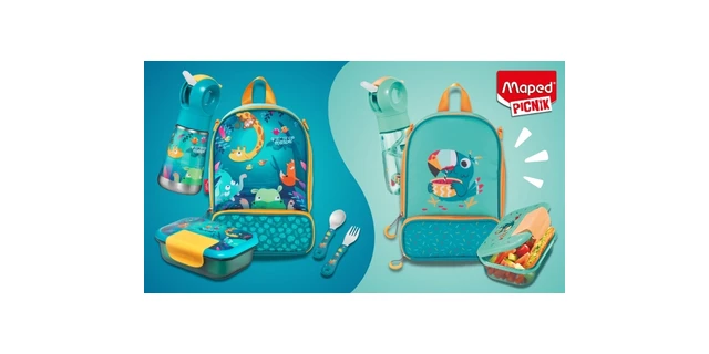 Felszerelt uzsonnás táskák, friss minták