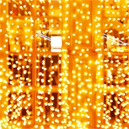 Fényfüggöny 8 programmal, 400 DOT LED-es, kültéri-beltéri, melegfehér 2 m