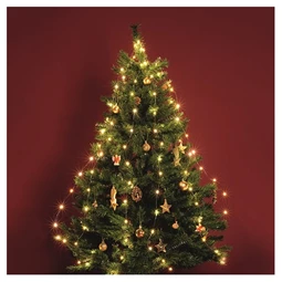 Fényfüzér-köteg 120 micro LED-es, 6 ágú, kültéri-beltéri, melegfehér 1,9 m