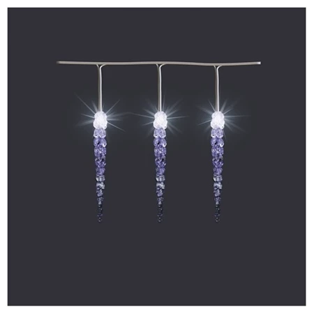 Fényfüzér jégcsap 50 LED-es, kültéri, hidegfehér 7,3 méter