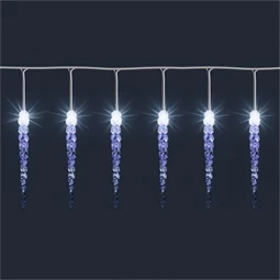Fényfüzér jégcsap 50 LED-es, kültéri, hidegfehér 7,3 méter