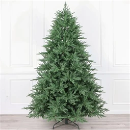 Karácsonyfa mű 210cm zöld 1643 ággal, műfenyő talppal